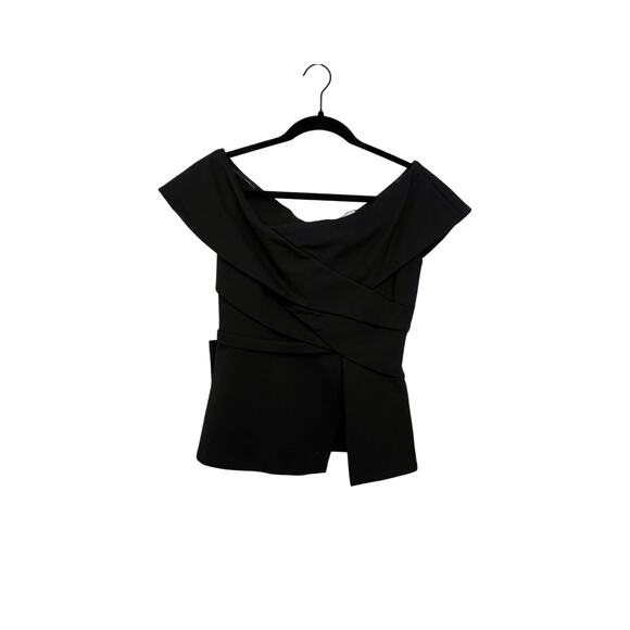 Tuckernuck Black Ponte Danielle Shirt Sz M - Picture 4 of 6